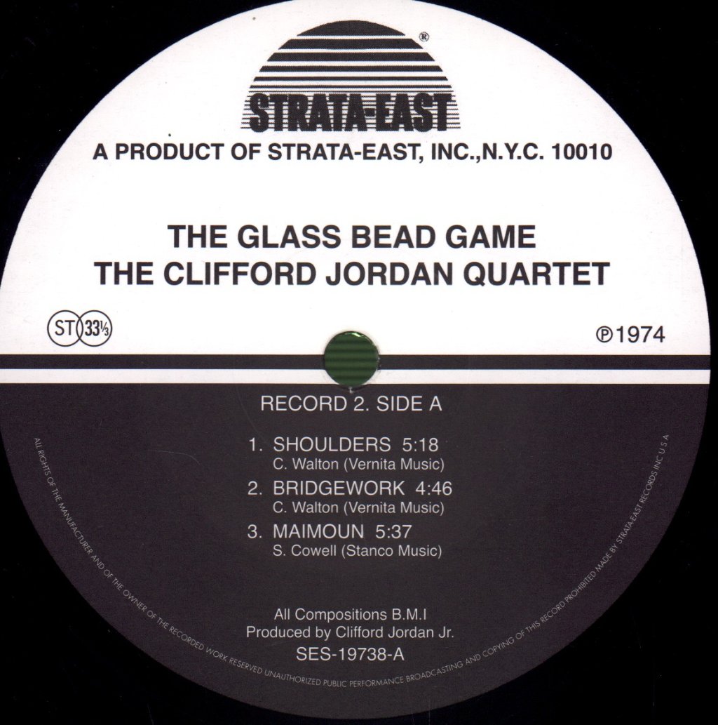 Clifford Jordan Quartet - Glass Bead Games - Double Lp