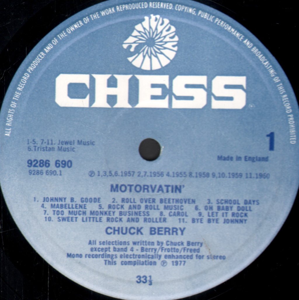 Chuck Berry - Motorvatin' - Lp