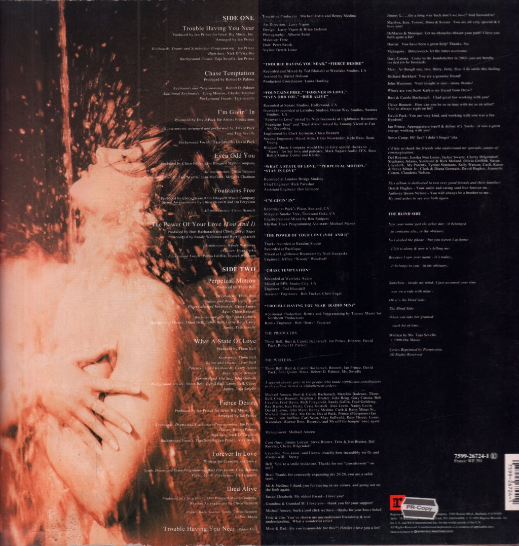 Taja Sevelle - Fountains Free - Lp