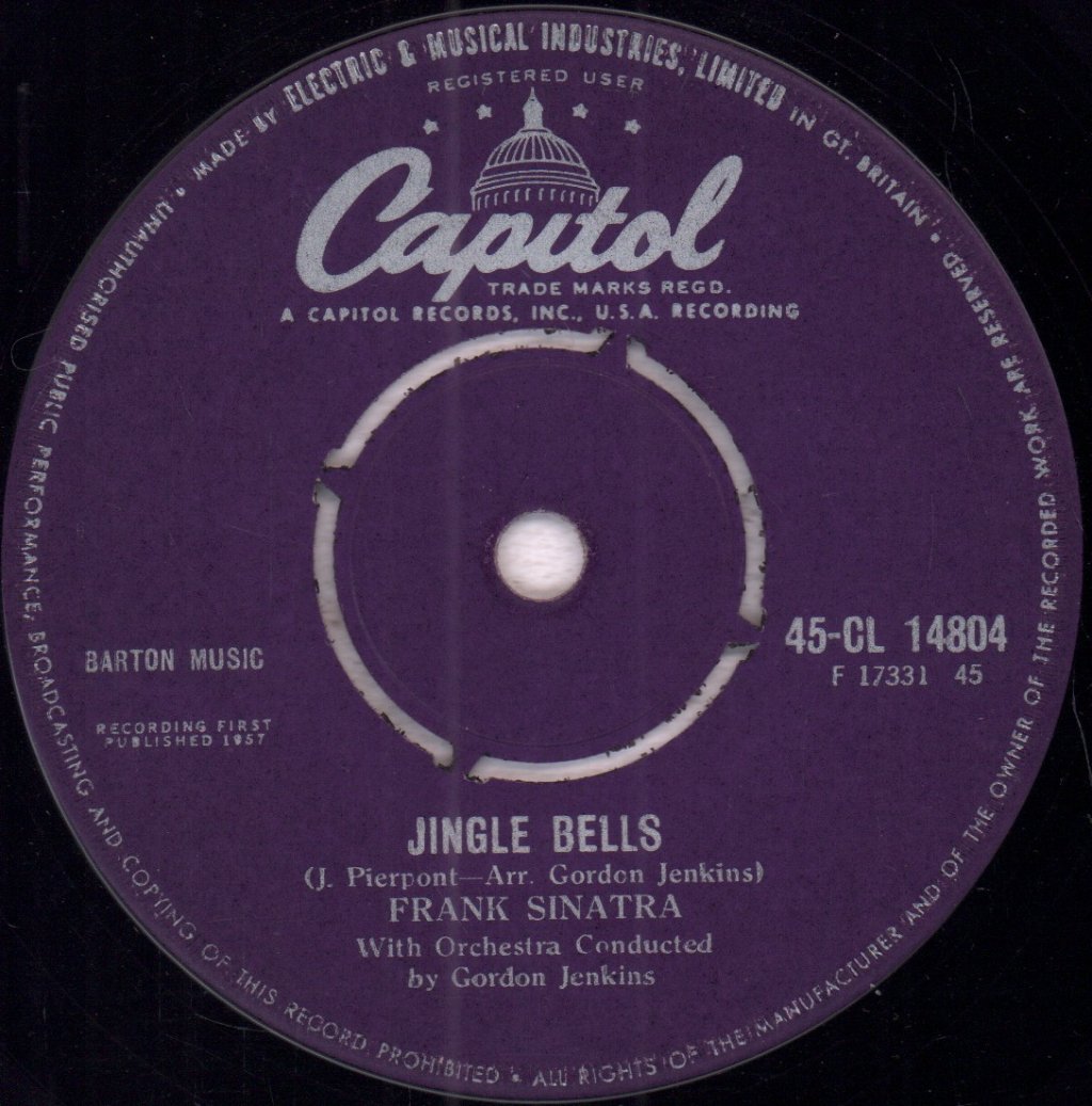 Frank Sinatra - Jingle Bells / Mistletoe And Holly - 7 Inch
