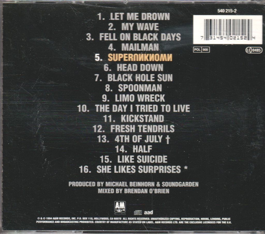 Soundgarden - Superunknown - Cd