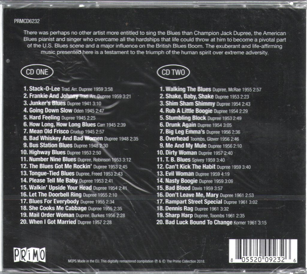Champion Jack Dupree - Essential Recordings - Double Cd