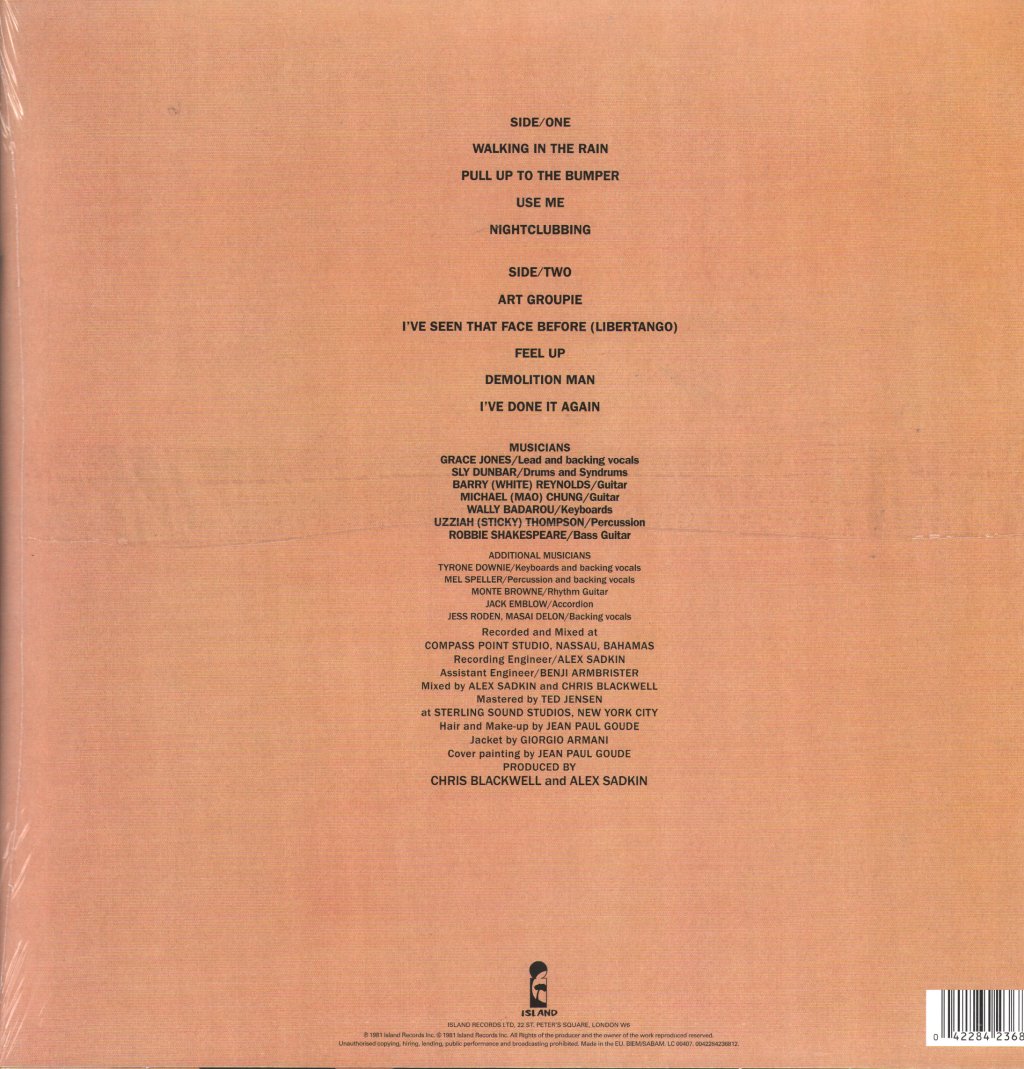 Grace Jones - Nightclubbing - Lp