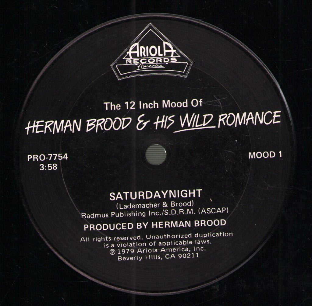 Herman Brood And His Wild Romance - Saturdaynight - 12 Inch