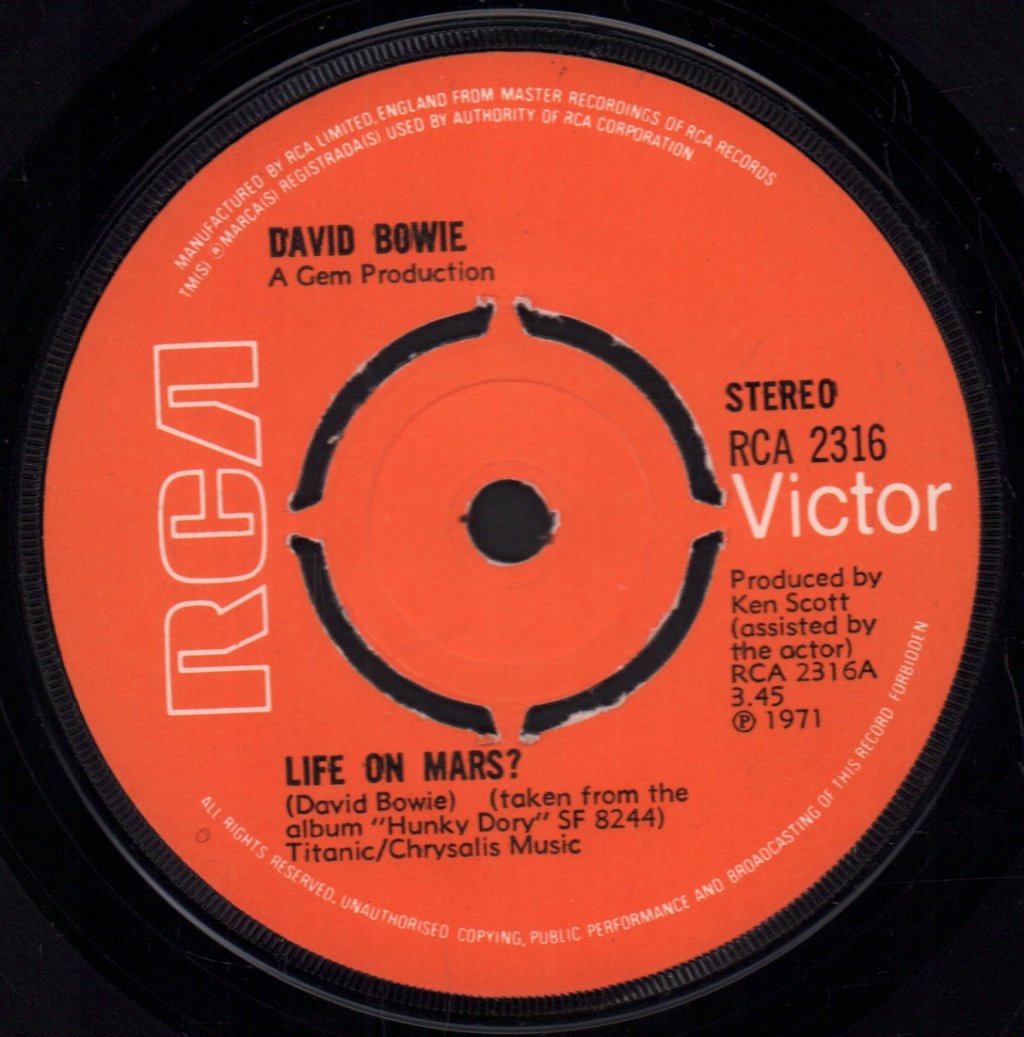 David Bowie - Life On Mars - 7 Inch