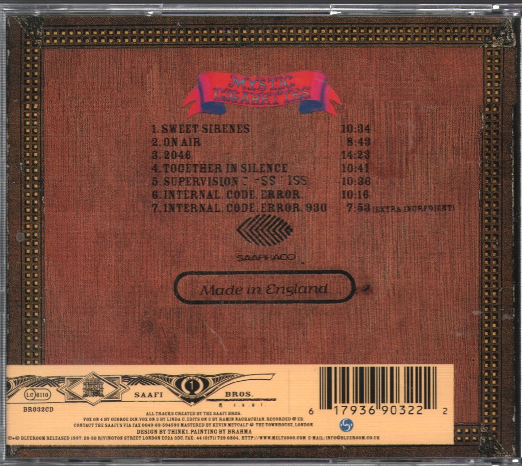 Saafi Brothers - Mystic Cigarettes - Cd