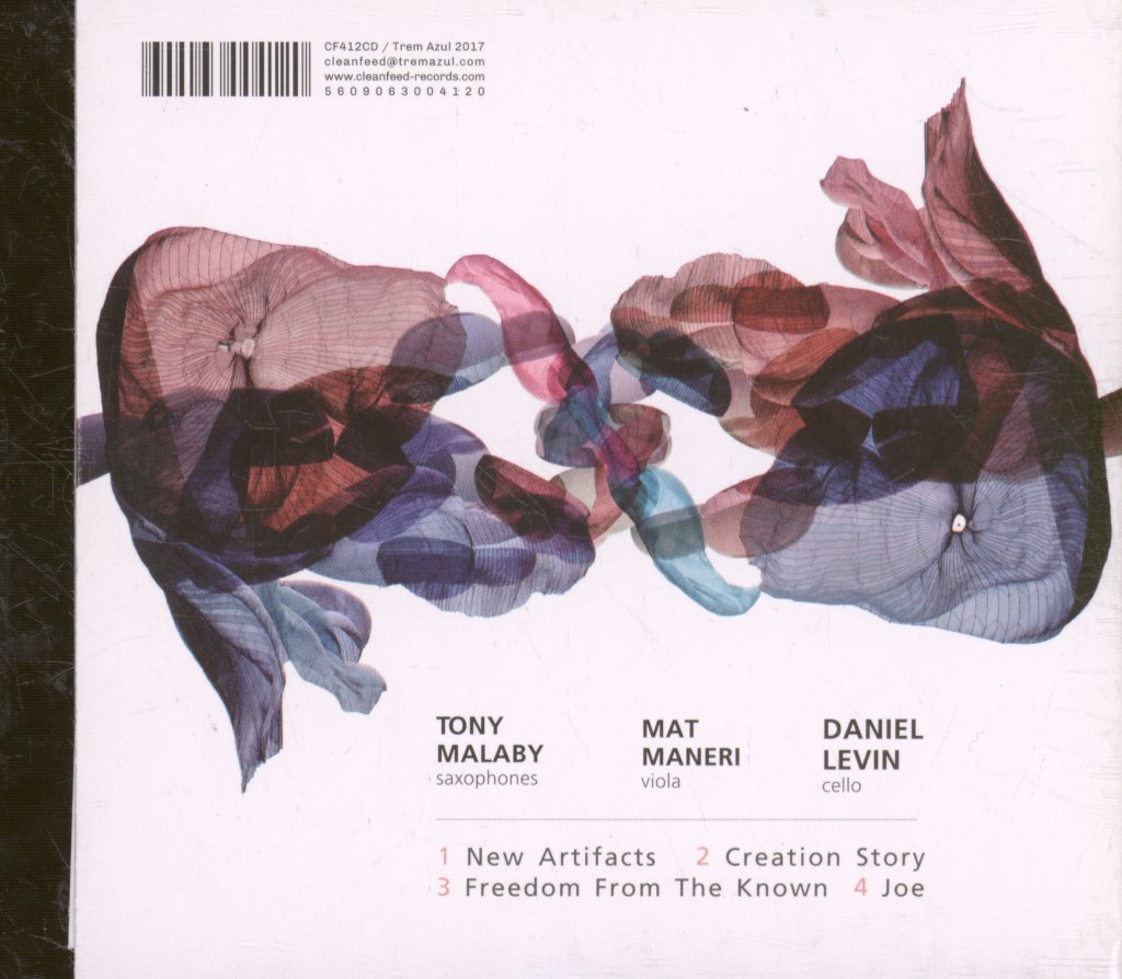 Tony Malaby, Mat Maneri, Daniel Levin - New Artifacts - Cd