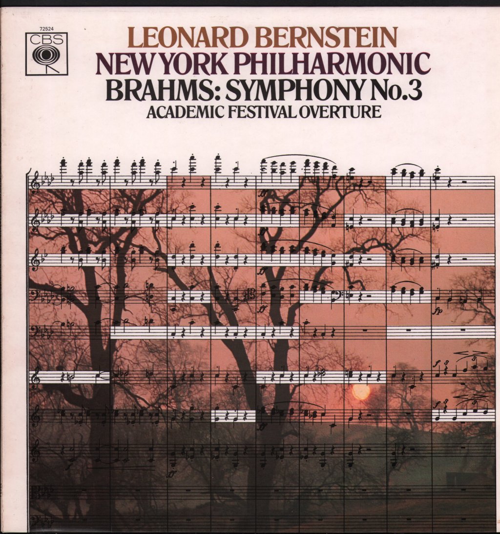 Leonard Bernstein / New York Philharmonic - Brahms - Symphony No. 3 - Lp
