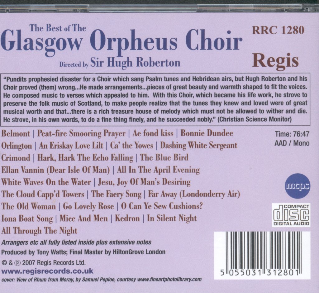 Glasgow Orpheus Choir - Best of The - Cd