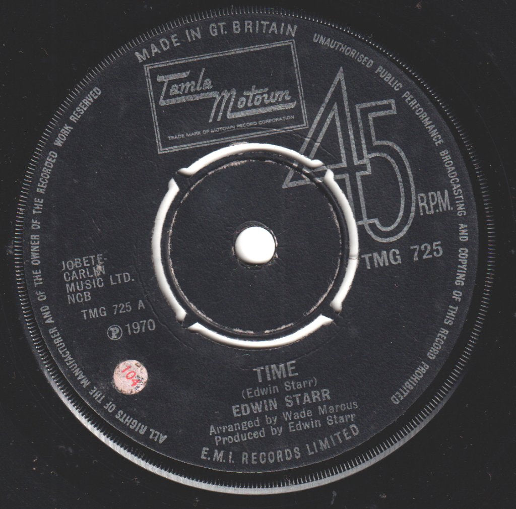 Edwin Starr - Time - 7 Inch