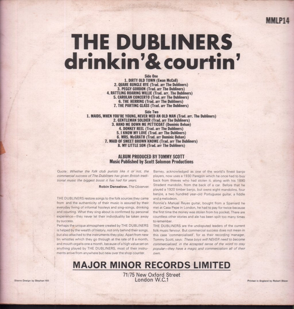 Dubliners - Drinkin' And Courtin' - Lp