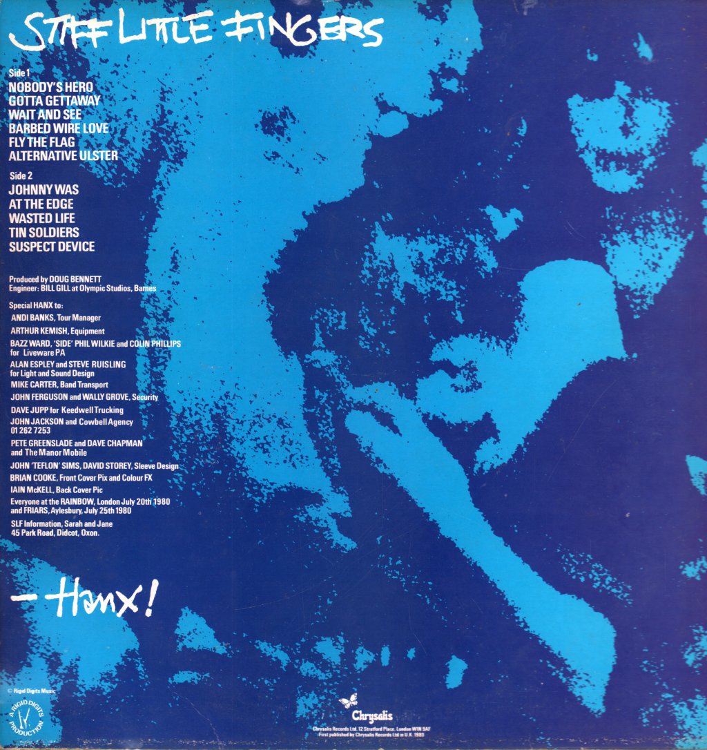 Stiff Little Fingers - Hanx - Lp