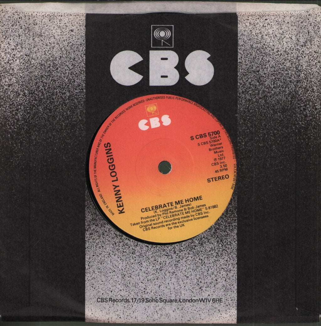 Kenny Loggins - Celebrate Me Home - 7 Inch