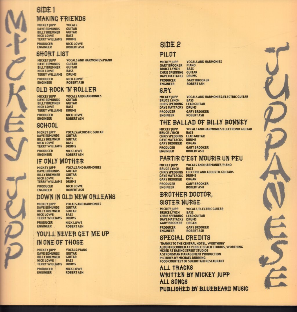 Mickey Jupp - Juppanese - Lp