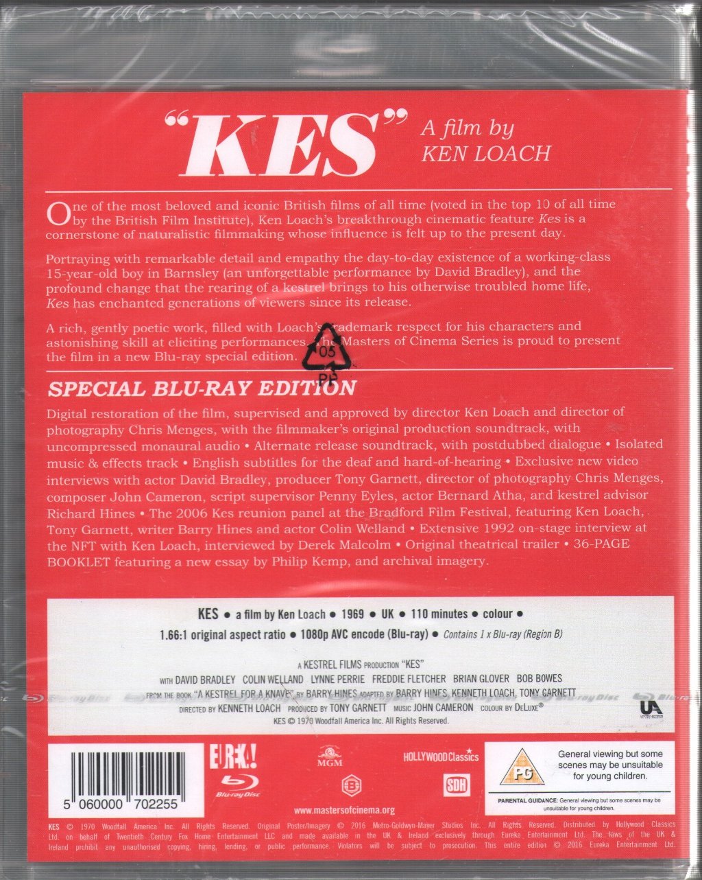 Ken Loach - Kes (The Masters of Cinema Series - Blu-Ray