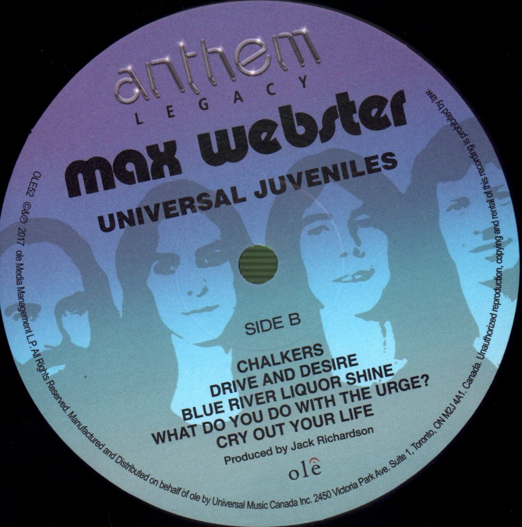 Max Webster - Universal Juveniles - Lp