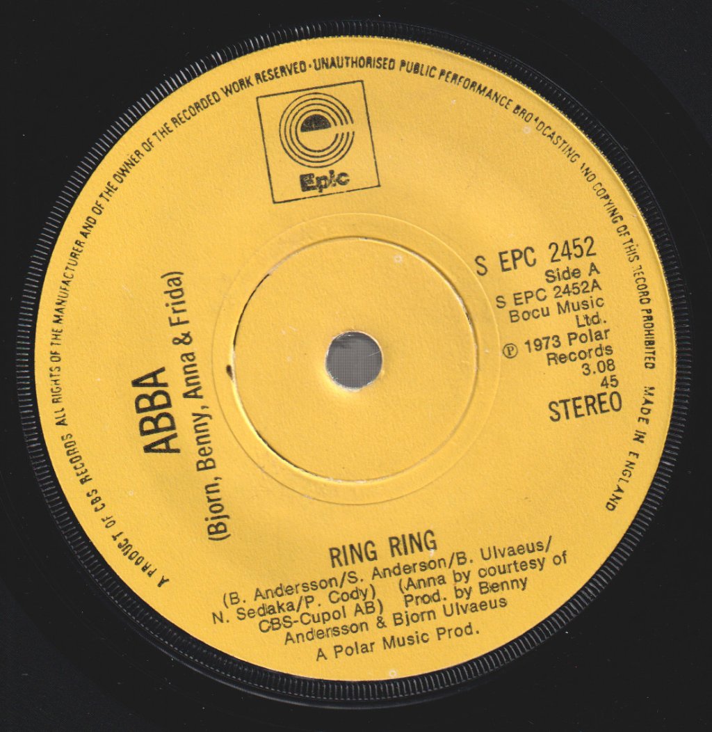 ABBA - Ring Ring - 7 Inch