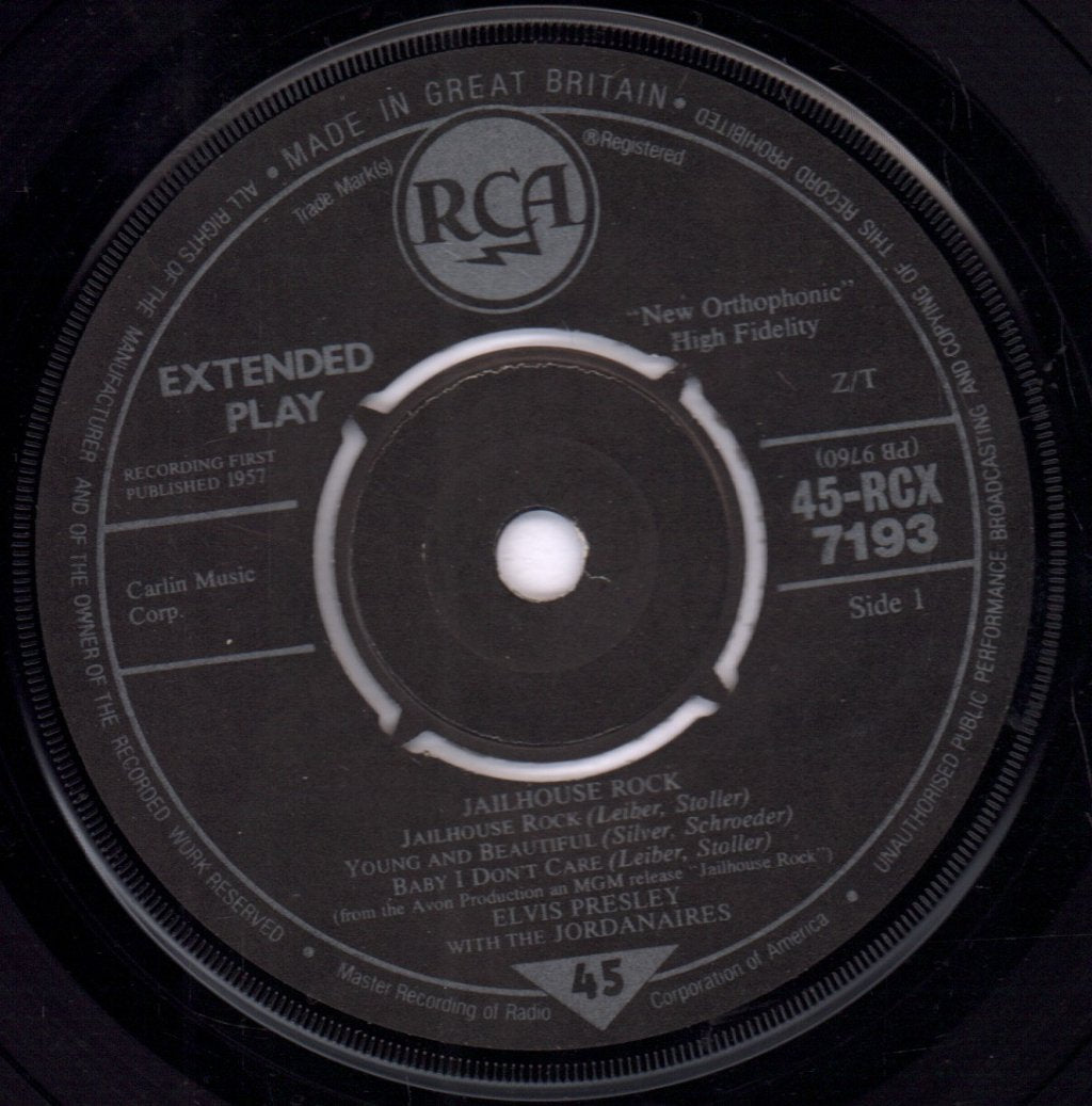 Elvis Presley - Jailhouse Rock - 7 Inch