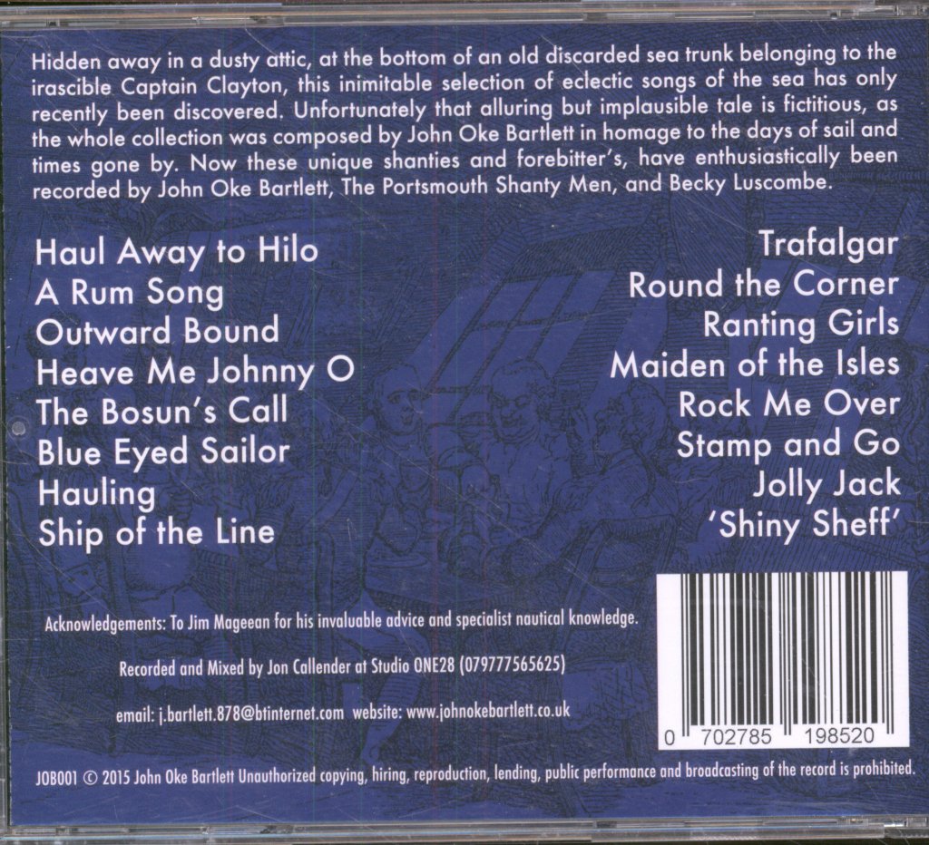 John Oke Bartlett Feat: Portsmouth Shantymen & Becky Perry - Tin Bath Sailor - Cd