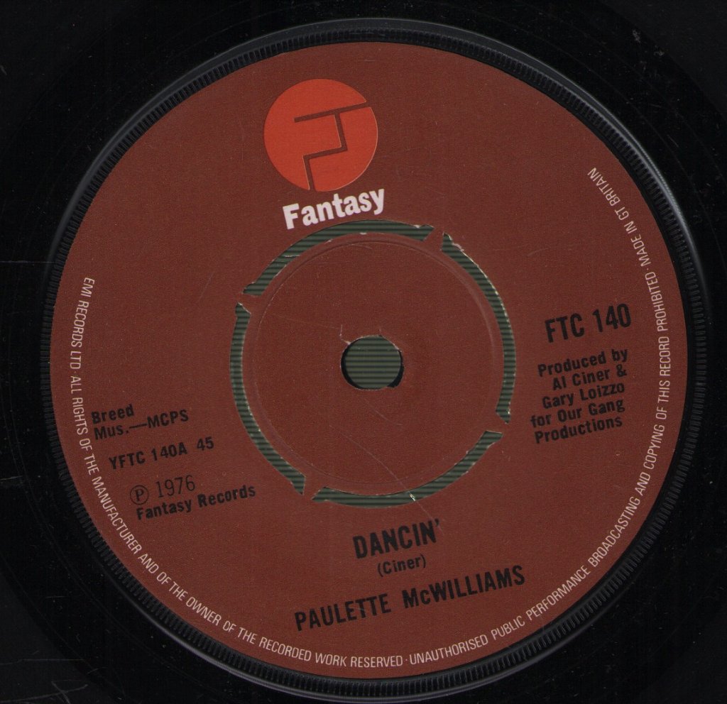 Paulette Mcwilliams - Dancin' - 7 Inch