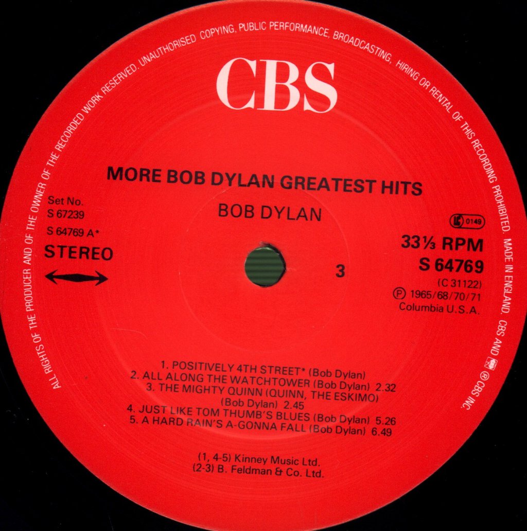 Bob Dylan - More Bob Dylan Greatest Hits - Double Lp