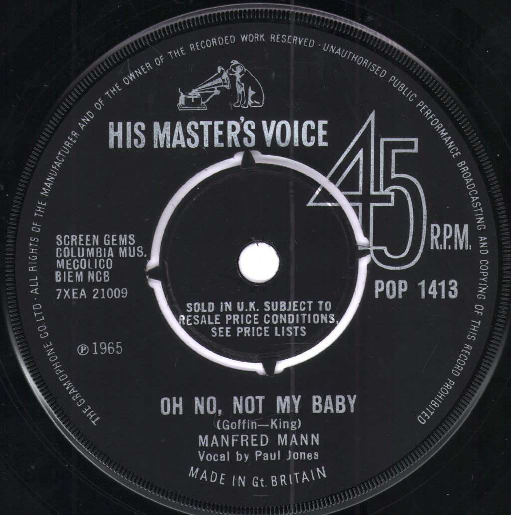 Manfred Mann - Oh No Not My Baby - 7 Inch
