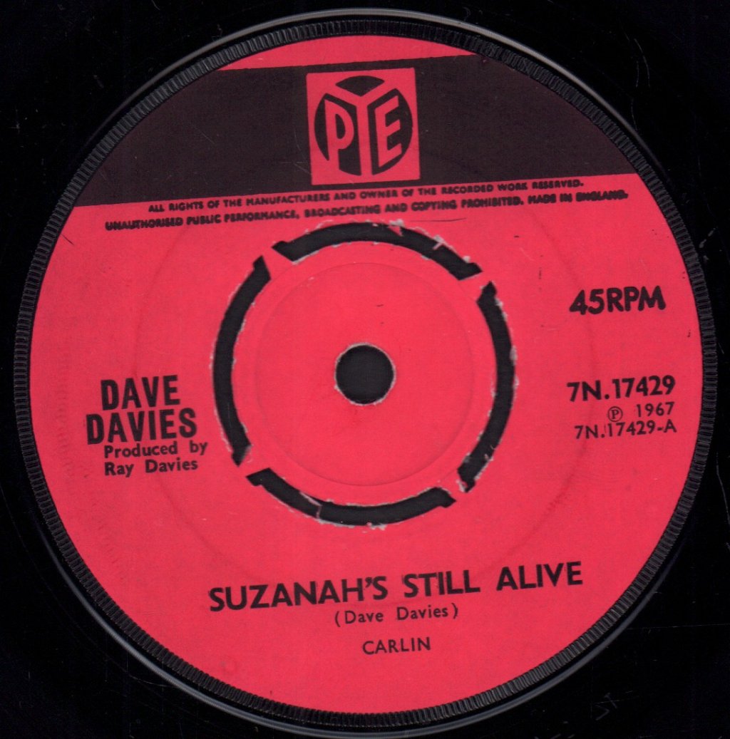 Dave Davies - Suzanah's Still Alive - 7 Inch
