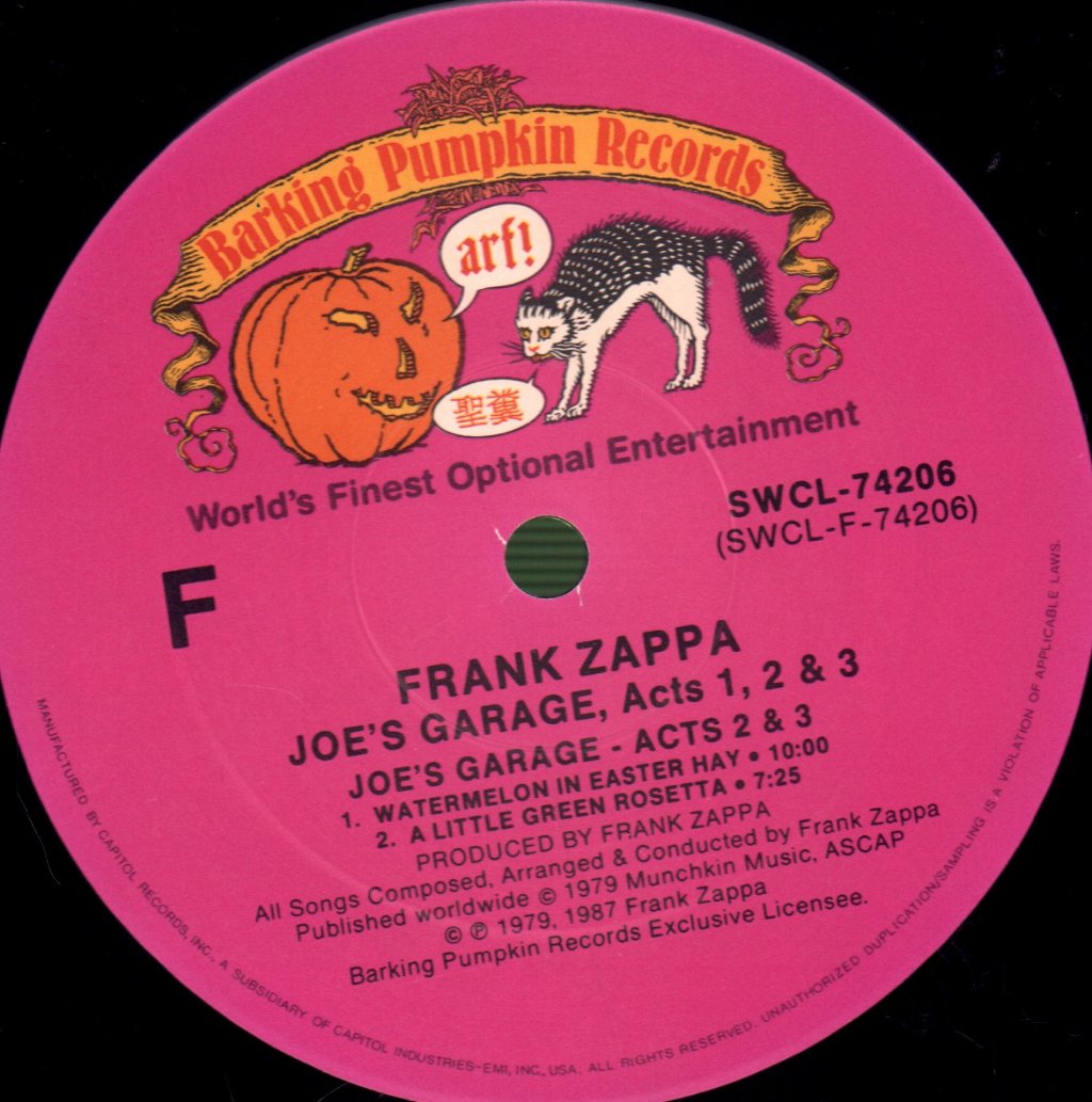Frank Zappa - Joe's Garage Act's 1,2 And 3 - Lp Box Set