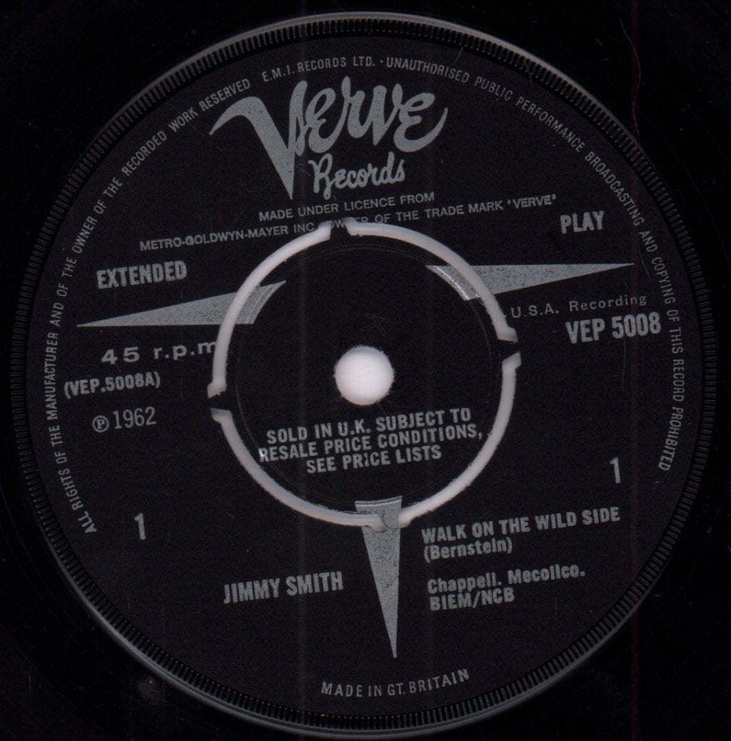 Jimmy Smith - Walk On The Wild Side - 7 Inch