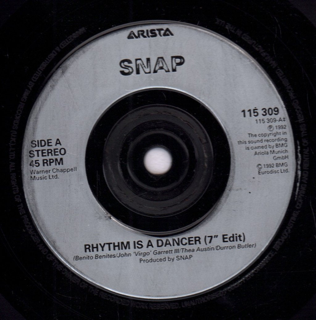 Snap - Rhythm Is A Dancer - 7 Inch
