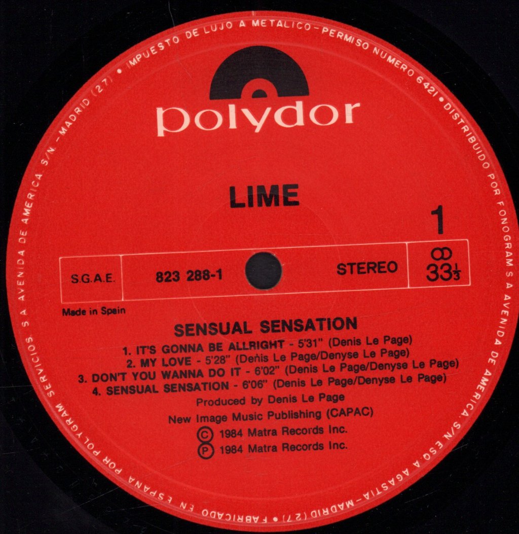 Lime - Sensual Sensation - Lp
