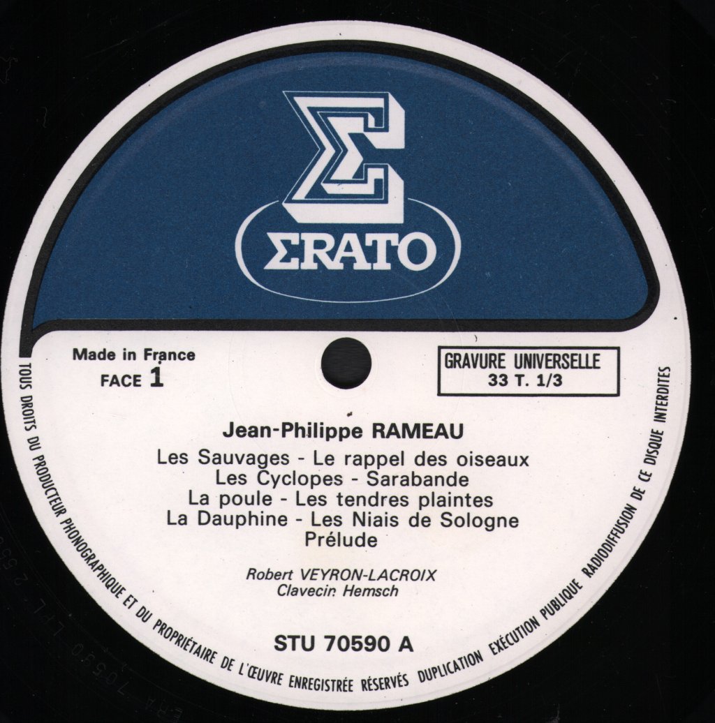 Robert Veyron-Lacroix - Robert Veyron-Lacroix Interprete Rameau - Lp