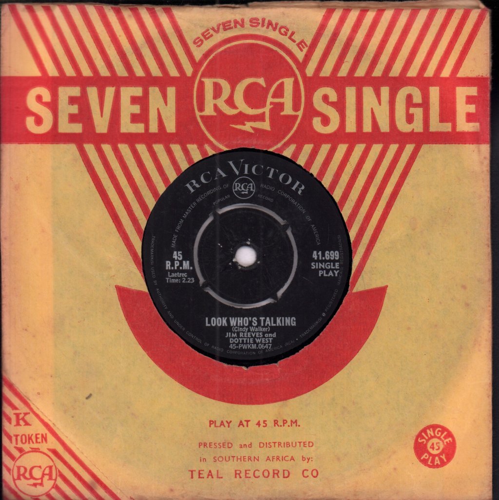jim reeves and dottie west - Love Is No Excuse - 7 Inch