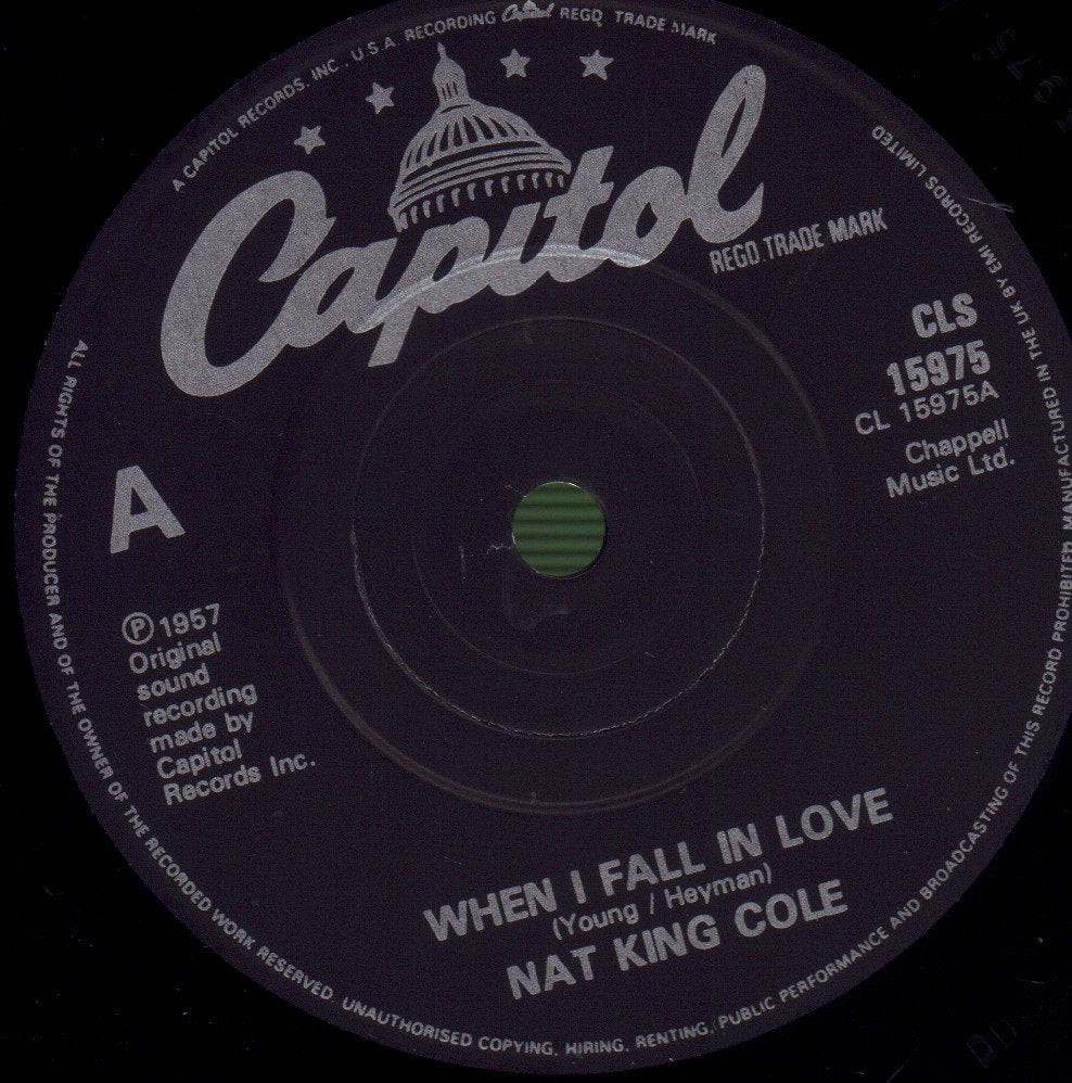 Nat King Cole - When I Fall In Love - 7 Inch
