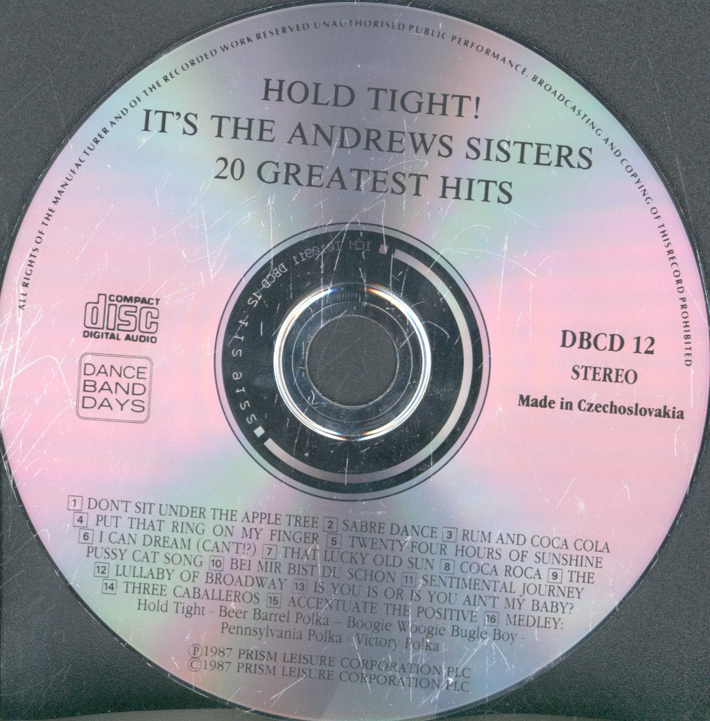Andrews Sisters - Hold Tight! It's The Andrews Sisters 20 Greatest Hits - Cd