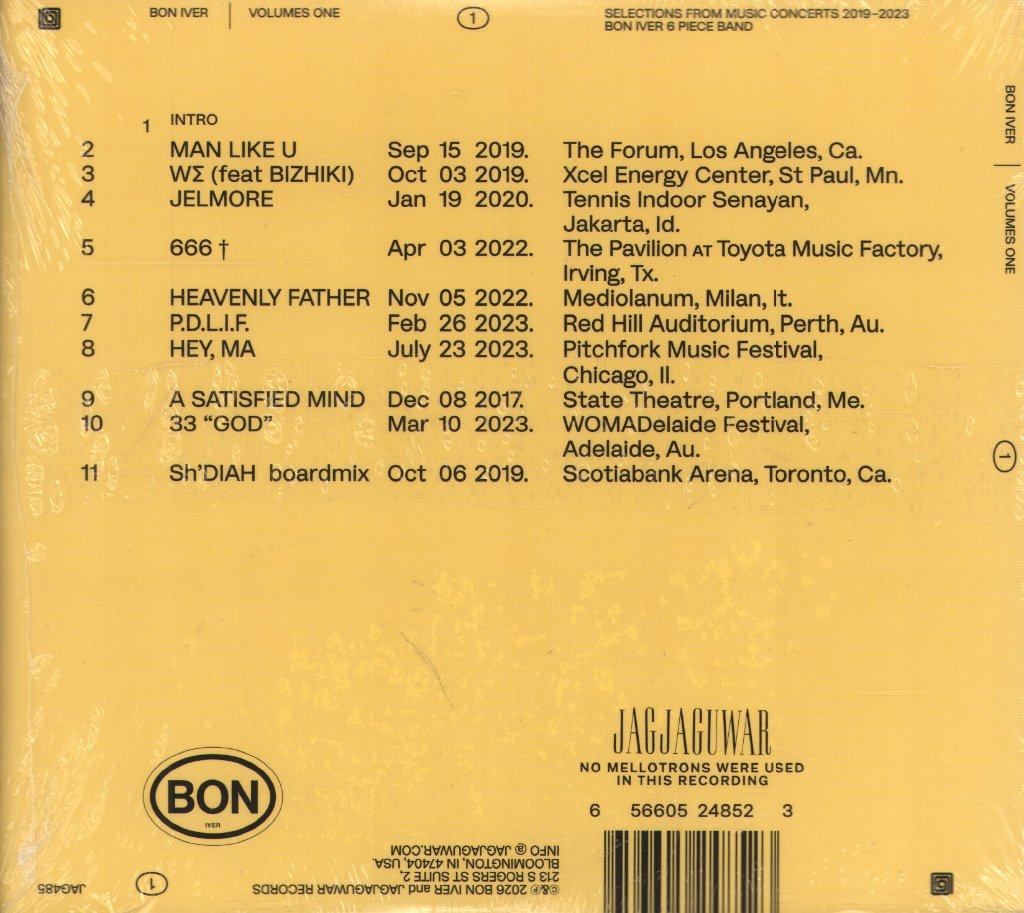 Bon Iver - VOLUMES: ONE - Cd – Vinyl Tap