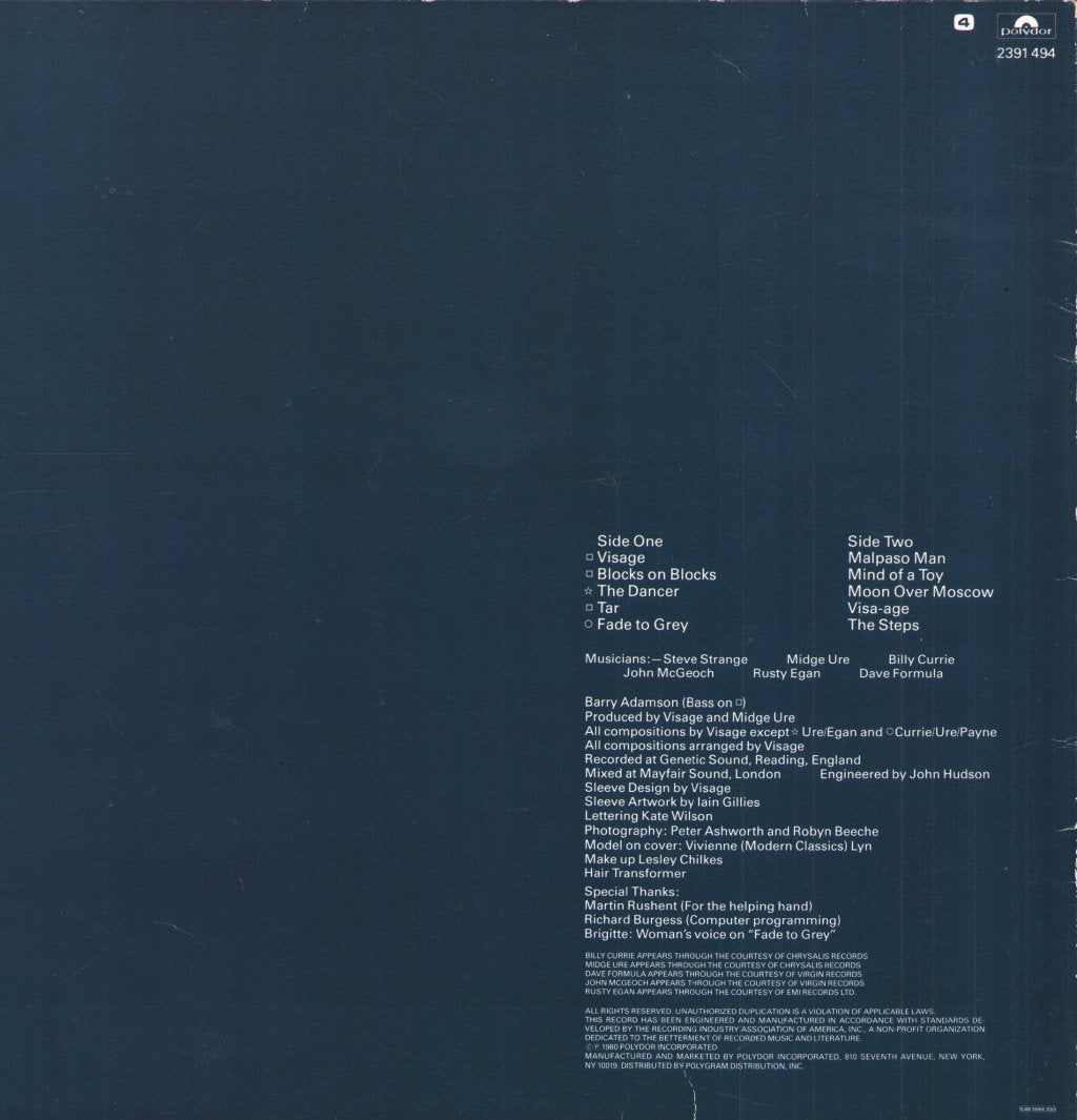 Visage - Visage - Lp