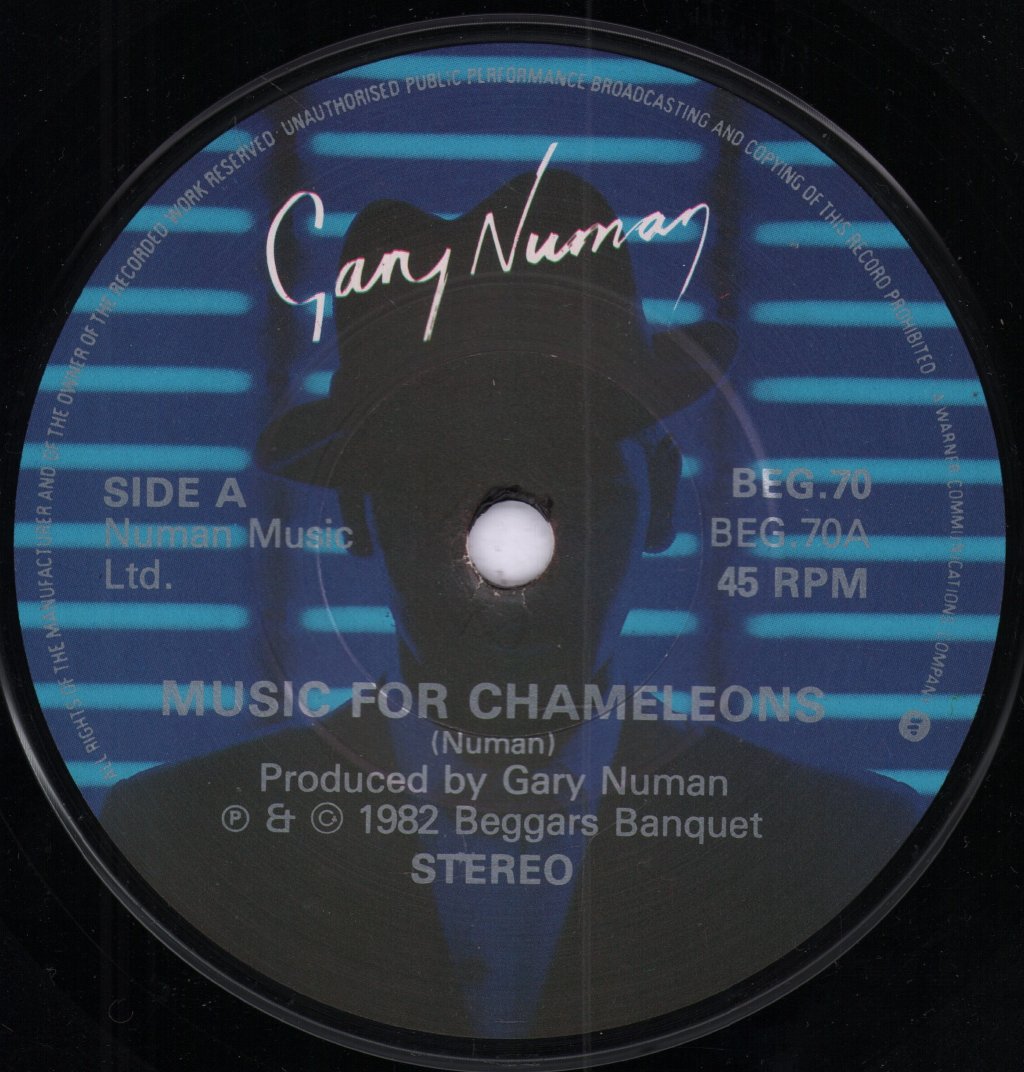 Gary Numan - Music For Chameleons - 7 Inch