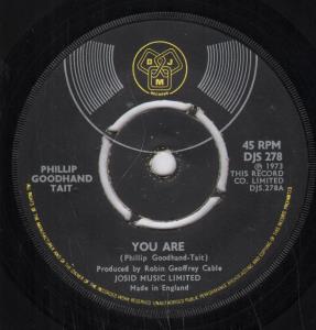 Phillip Goodhand Tait - You Are - 7 Inch