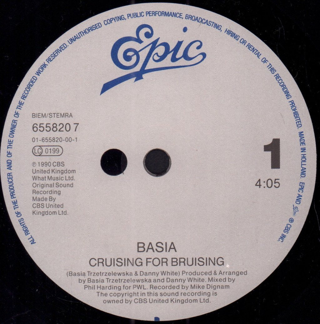Basia - Cruising For Bruising - 7 Inch