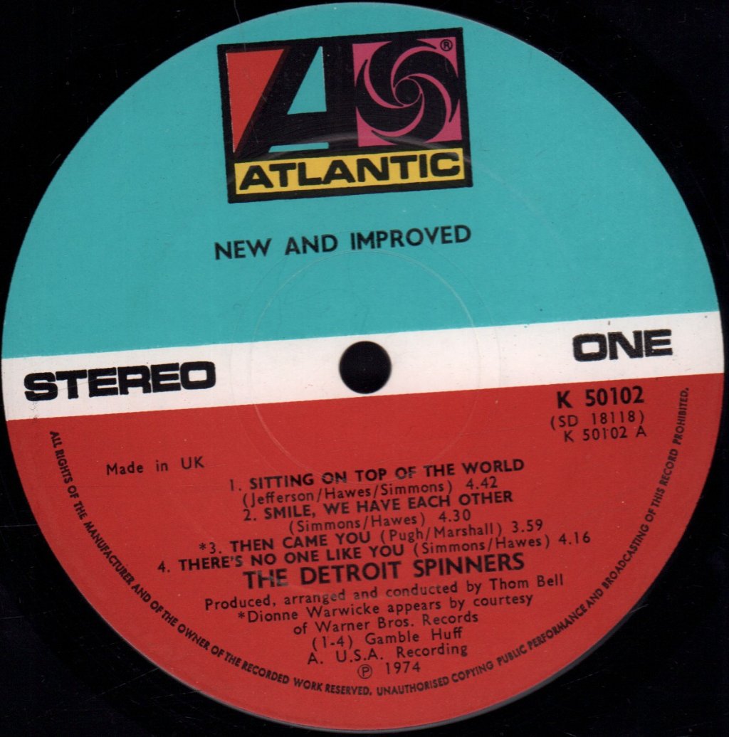 Detroit Spinners - New And Improved - Lp