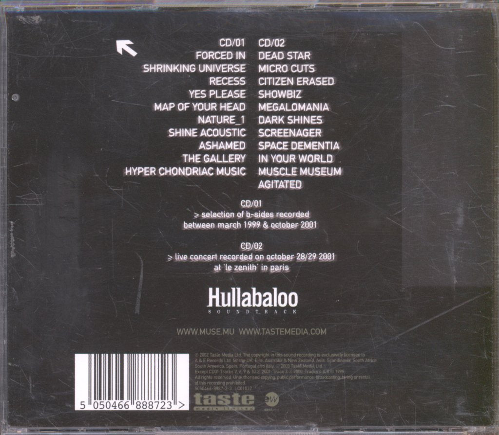Muse - Hullabaloo Soundtrack - Double Cd