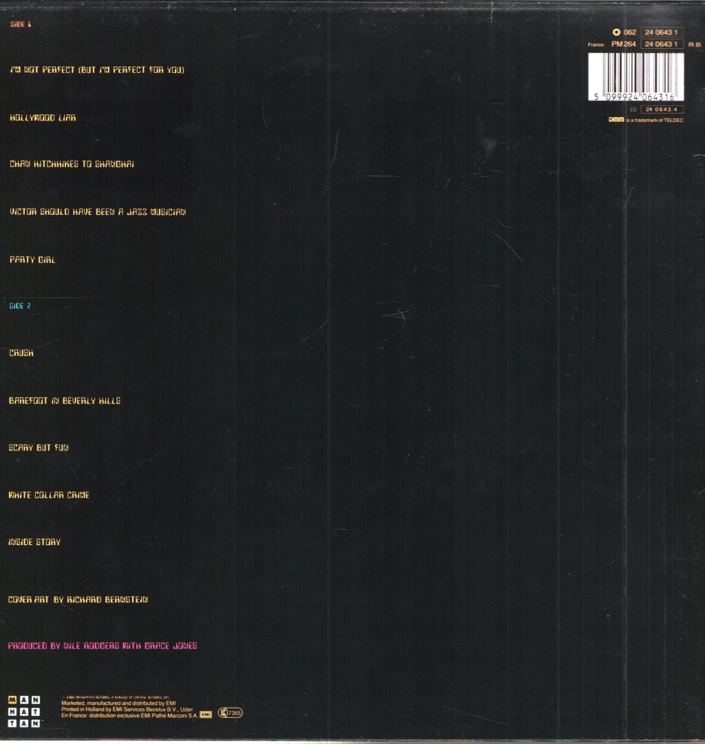 Grace Jones - Inside Story - Lp