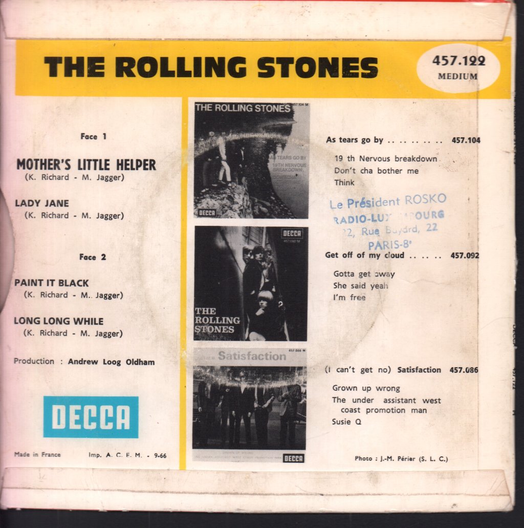 Rolling Stones - Mother's Little Helper - 7 Inch