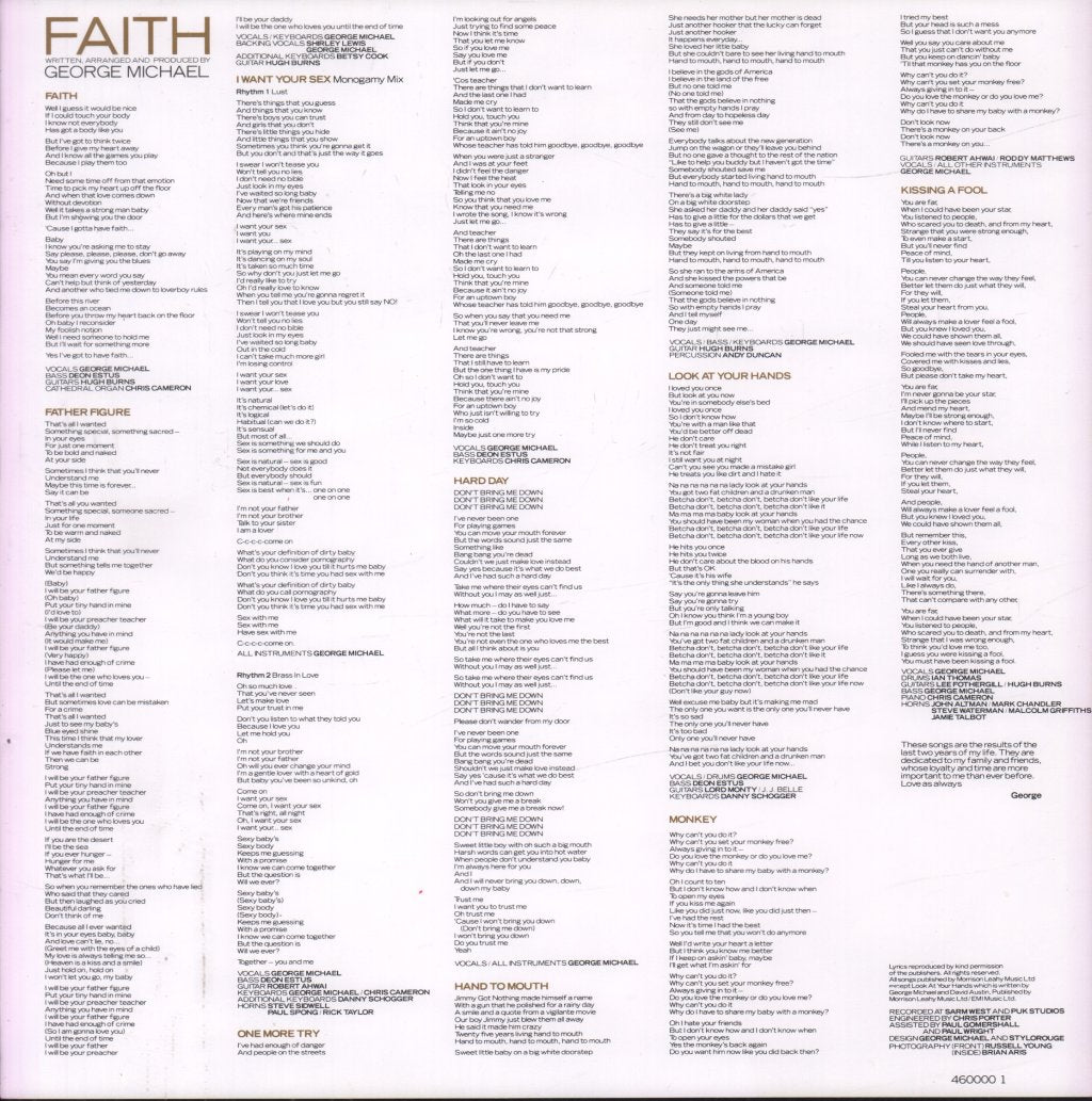 George Michael - Faith - Lp
