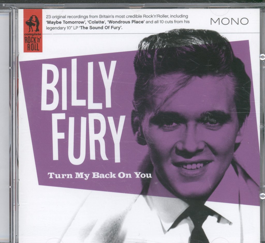 Billy Fury - Turn My Back On You - Cd