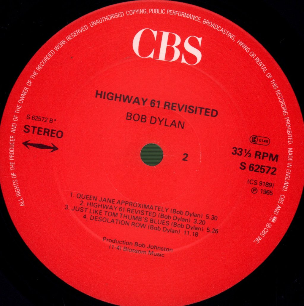 Bob Dylan - Highway 61 Revisited - Lp