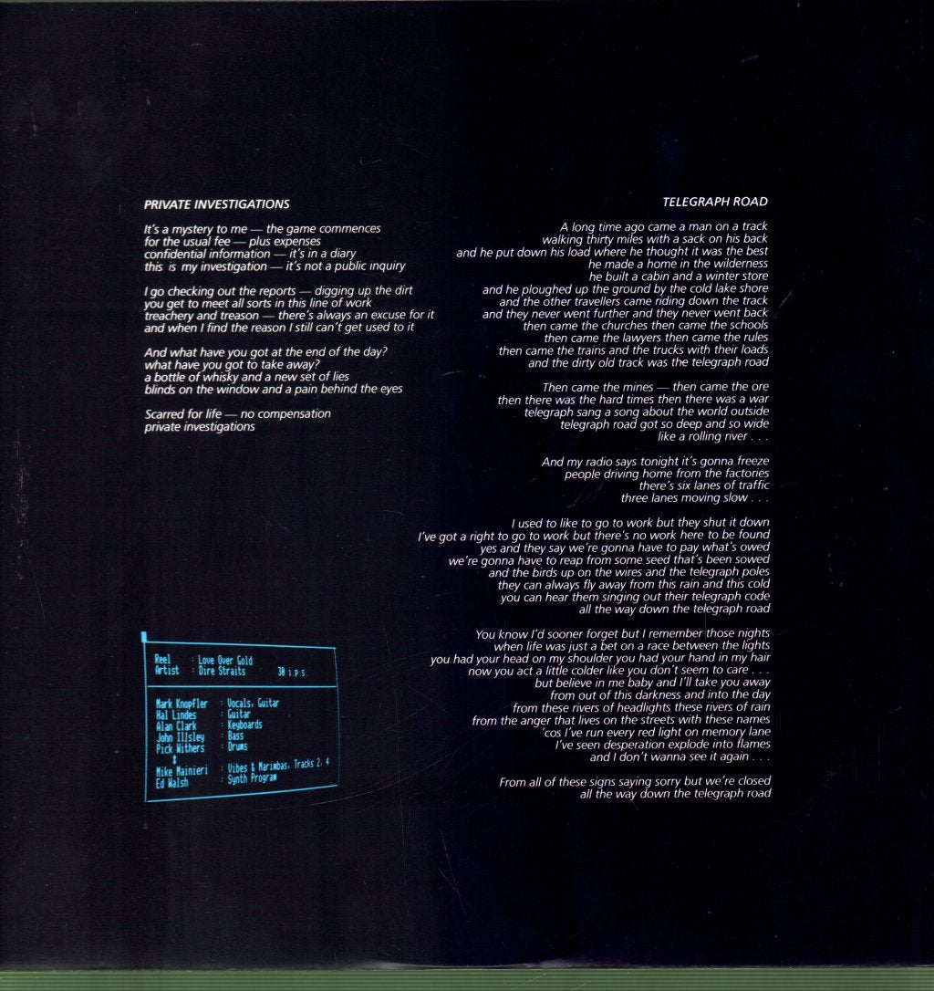 Dire Straits - Love Over Gold - Lp