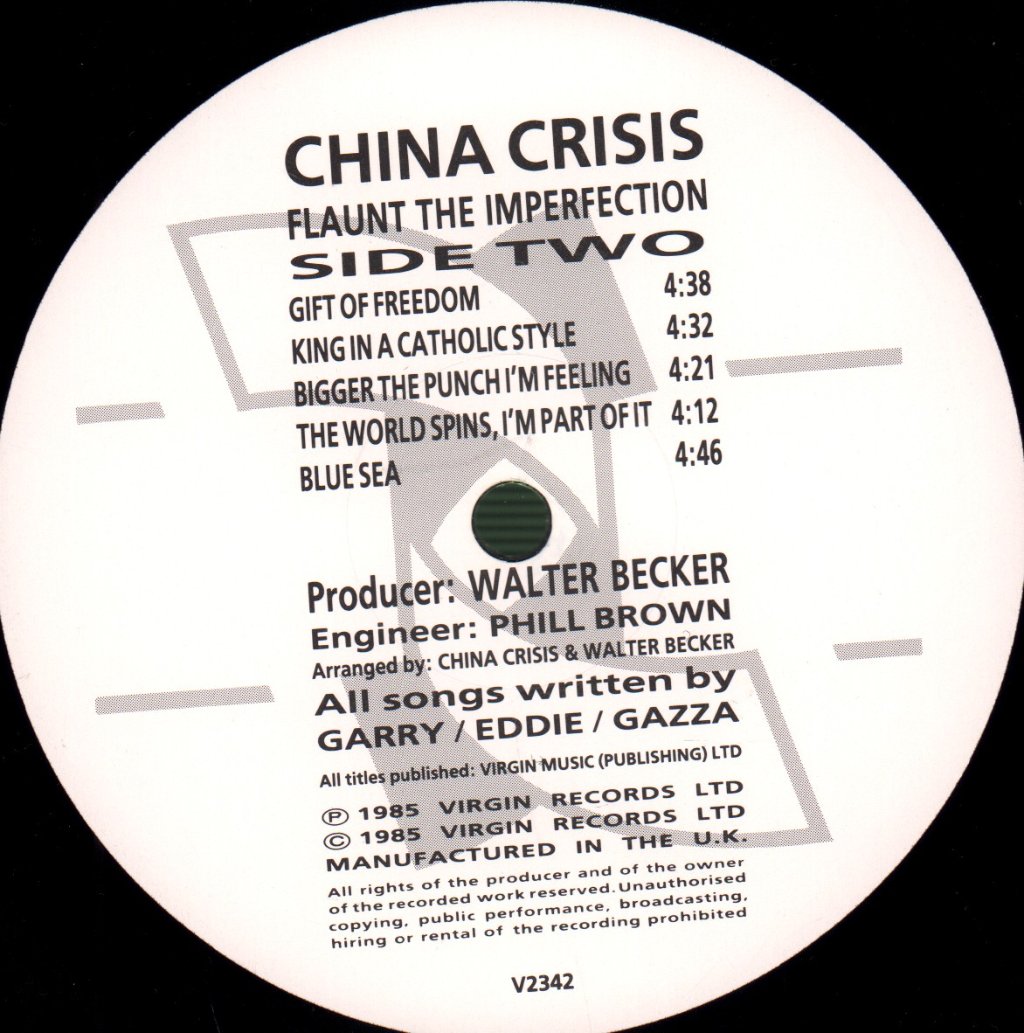 China Crisis - Flaunt The Imperfection - Lp