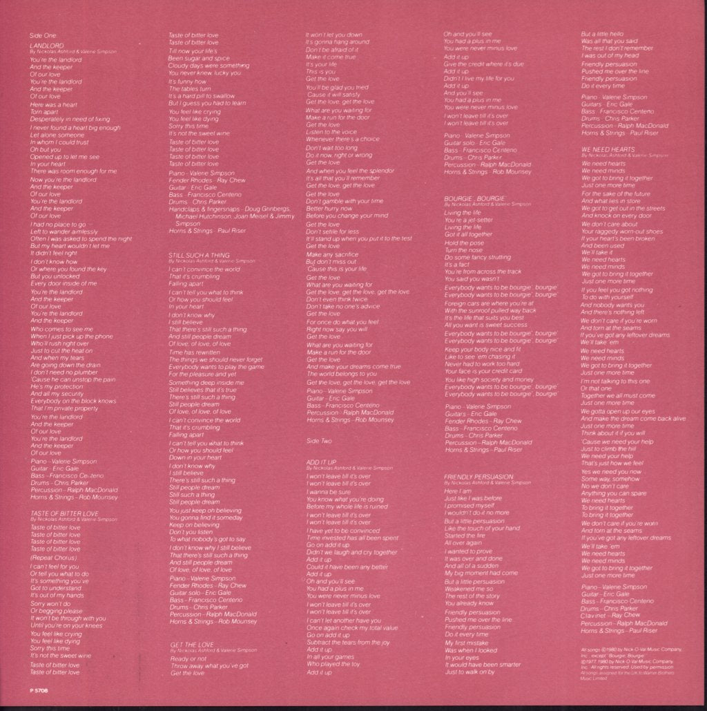 Gladys Knight And The Pips - About Love - Lp
